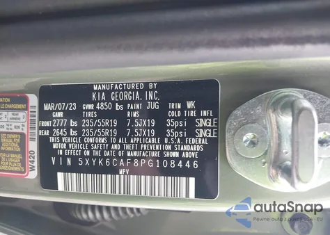 2023 Kia Sportage X-Line from USA, damaged, VIN 5XYK6CAF8PG108446